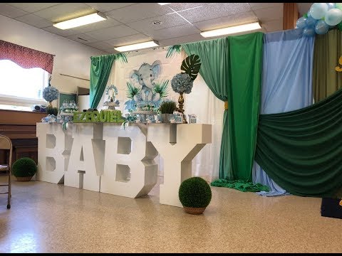 Elephant baby shower decorations