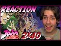 JoJo S Bizarre Adventure 2x40 REACTION Part 3 Episode 40 D Arby The Player Part 1