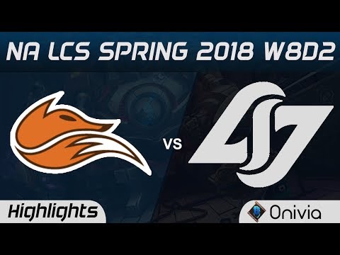 FOX vs CLG Highlights NA LCS Spring 2018 W8D2 Echo Fox vs Counter Logic Gaming by Onivia