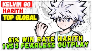 Download lagu 81% Win Rate Harith 1 VS 3 Fearless Outplay [ Top Global Harith ] kelvin gg - Mobile Legends Build mp3