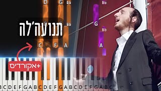 Tniyeleh by Shulem Lemmer. תנועה'לה. Easy Piano tutorialo with chords