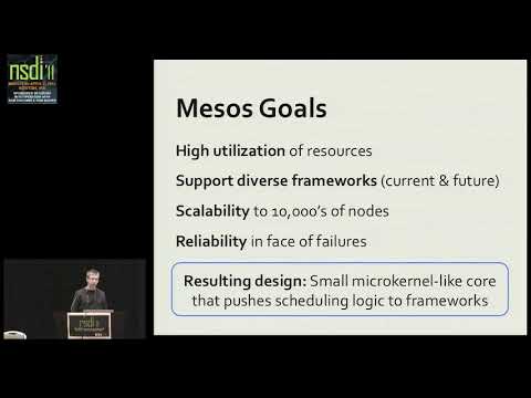 NSDI '11 - Mesos: A Platform for Fine-Grained Resource Sharing in the Data Center