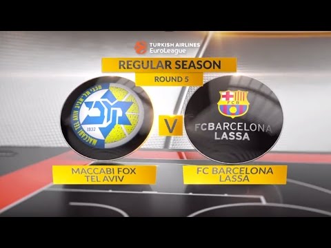 EuroLeague Highlights RS Round 5: Maccabi FOX Tel Aviv 69-79 FC Barcelona Lassa