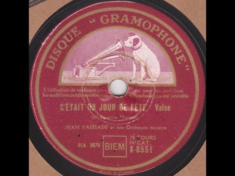 Jean Vaissade  " c'était un jour de fête "  1941