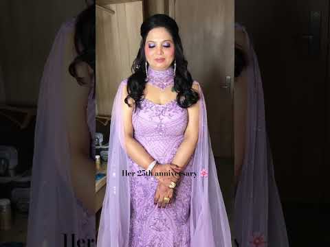 Her 25th anniversary 🔥 #25thanniversary #anniversary #weddingdress #weddinganniversary #purple