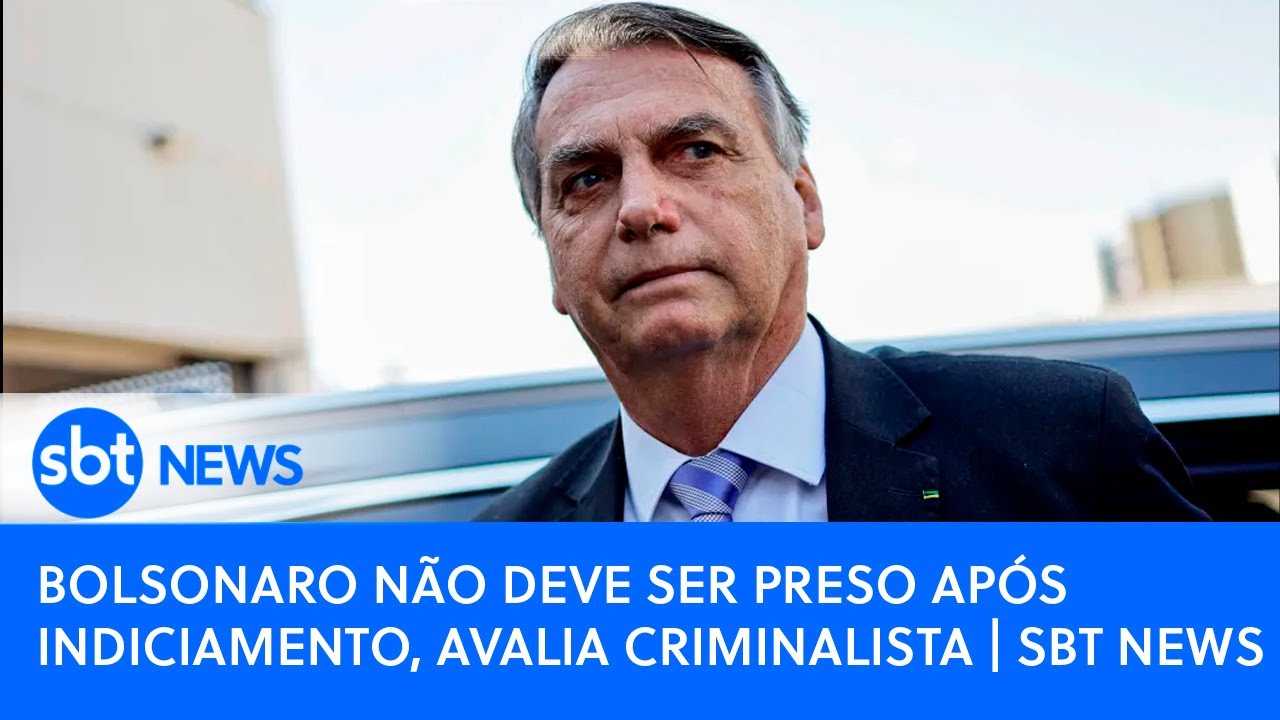 Bolsonaro não deve ser preso após indiciamento, avalia criminalista | SBT News
