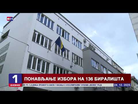 CIK ODLUČIO: Ponavljanje izbora za predsjednika RS u 17 izbornih jedinica