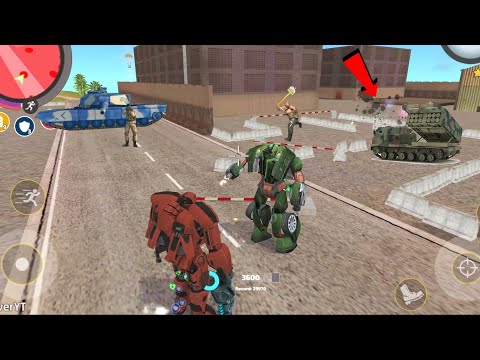 Rope Hero: Vice Town - 6.1.6 New Update (Robot Ball Fight Protector Car Robot) - Android Gameplay HD