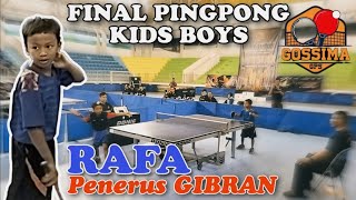 Download lagu FINAL PEMULA SD RAFA (DS) VS SEPTIAN (KT) TURNAMEN TENIS MEJA GOSSIMA TINGKAT JAWA BARAT mp3