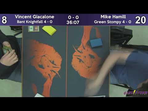 Vincent Giacalone (Bant Knightfall) vs Mike Hamill (Green Stompy) - Sunday Night Modern 2/10/19