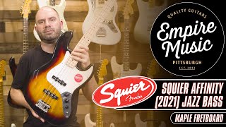 Video thumbnail for Squier Affinity Series Jazz Bass (2021) - EMPIRE MUSIC by Empire Music