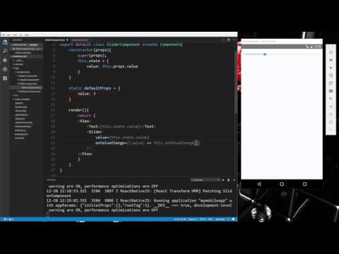 Learn about Components and input controls in React Native Part 4