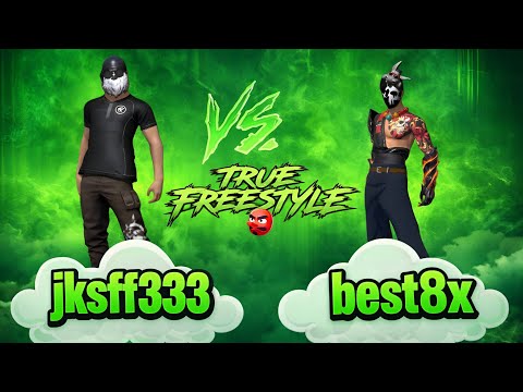 JKSFF333 vs BEST8X 🔥 TRUE FREESTYLE 1v1 BATTLE | Free Fire Pro Gameplay #freefire #freestyle 