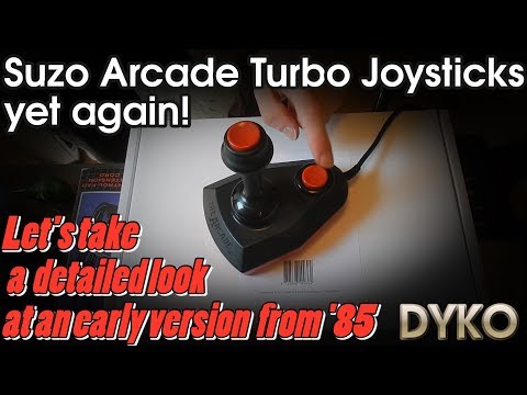 Suzo Arcade Turbo Joysticks yet again! Let's take a look at an early unit from '85.
