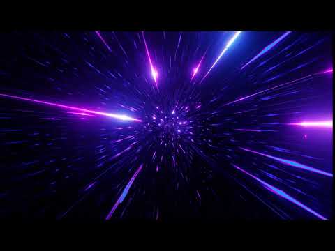 Fondo video Velocidad luz neón brillante HD