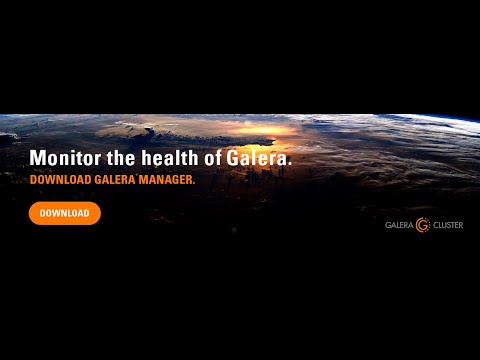 Galera Manager Webinar recording: Managed Galera Clusters For You