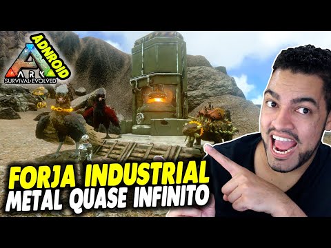 INDUSTRIAL FORGE FARMING NEARLY INFINITE METAL - ARK SURVIVAL Mobile Android and iOS #27