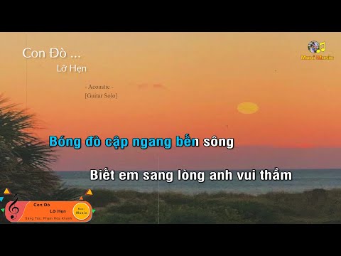 [Karaoke] CON ĐÒ LỠ HẸN - Guitar Solo Beat |Tháng Năm