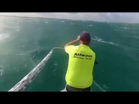 Kicking it on a Gold Coast downwind