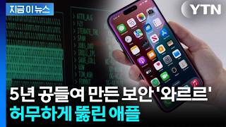 5년 걸린 애플 보안, 5일 만에 뚫었다...'철옹성' 무너뜨린 앤트로픽 AI [지금이뉴스] / YTN