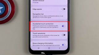 Pocket mode, protection against accidental touches on Samsung M31 Android 12