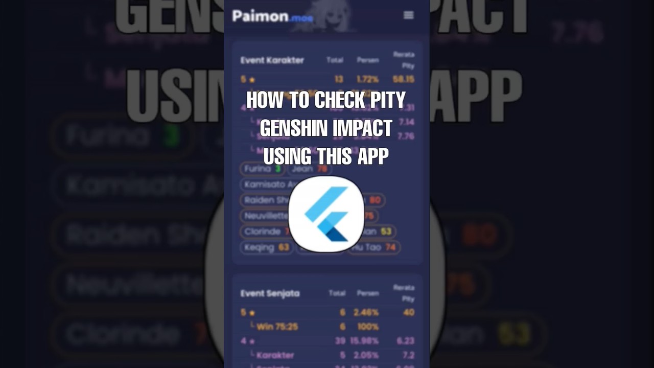 how to check pity genshin impact #genshinimpact #pity #hoyocreators