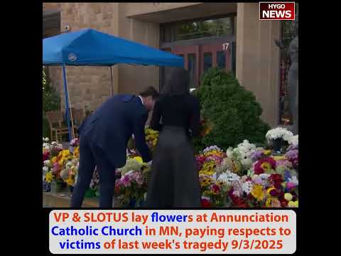 VP: opened up their hearts, being better dad, VP & SLOTUS lay flowers; Putin in China Praises Trump