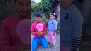Cotton Candy Prank on Papa 🤪🥰😆❤️ #mistihappylifestyle #funny #shorts #viral #trending