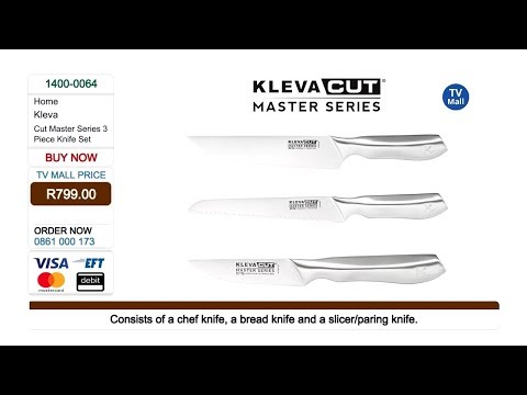 Kleva Range® - Kleva Cut Master Series 3 Piece Professional Knife Set: 1400-0064
