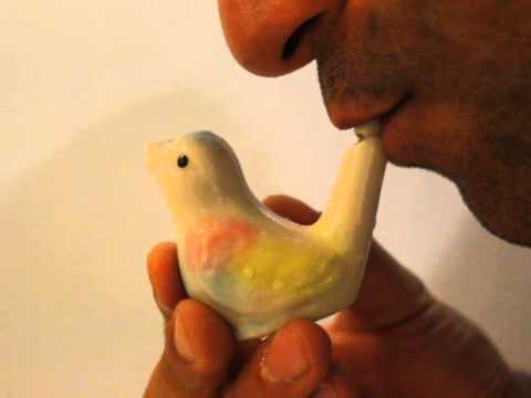 Clay Bird Water Whistle