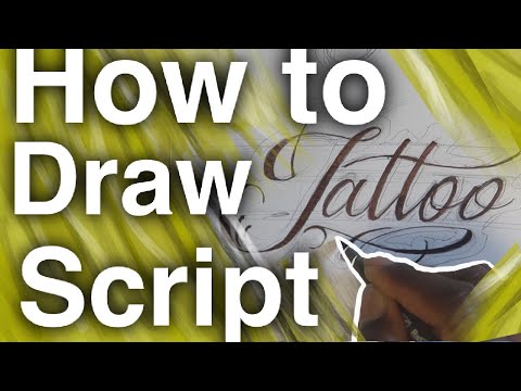 ✅How to draw script lettering