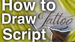 ✅How to draw script lettering