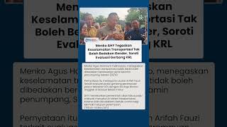 Menko AHY Tegaskan Keselamatan Transportasi Tak Boleh Bedakan Gender, Soroti Evaluasi Gerbong KRL