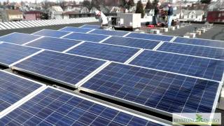 preview picture of video 'ballasted solar racking install'