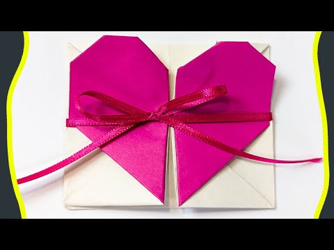 Originelle Geschenkidee zum Geburtstag oder Hochzeit: Origami Herz-Box selbst gestalten