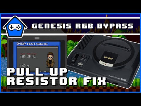 SEGA GENESIS - RGB Bypass - Pull Up Resistor Fix