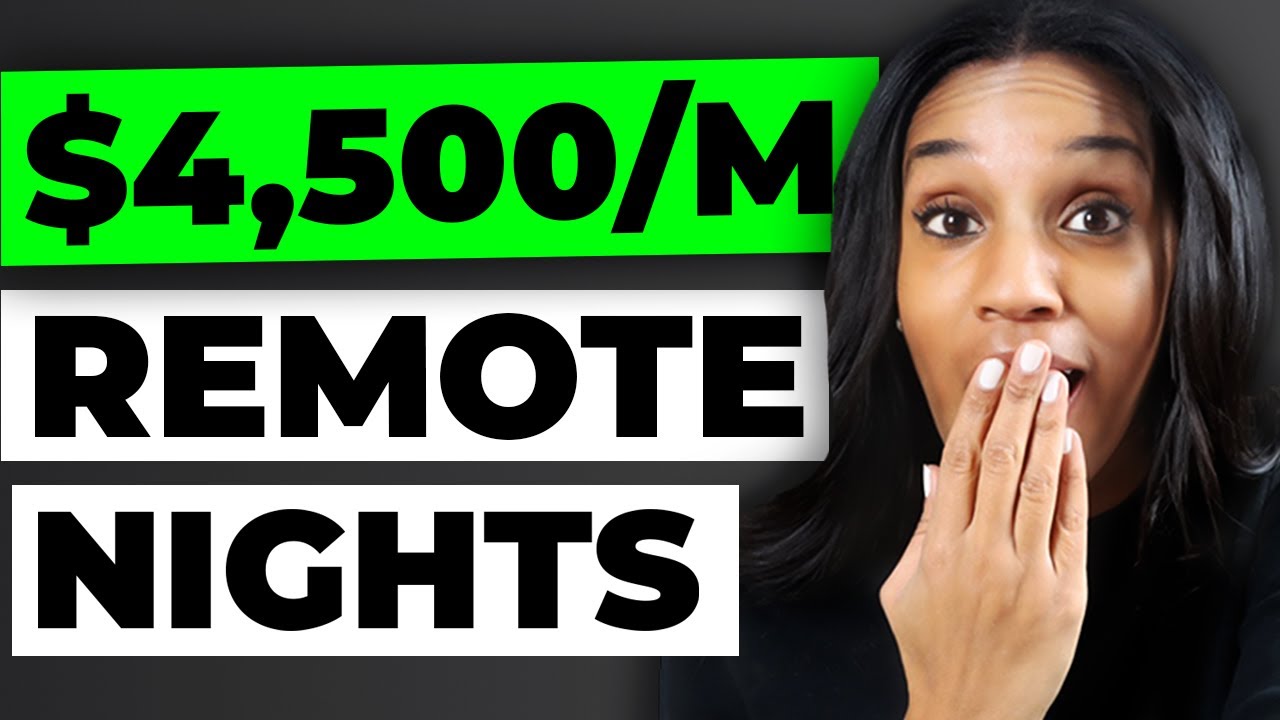 5 Real Remote Jobs You Can Do At Night (Work From Home)
