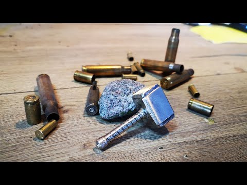 Casting Mini Brass THOR´s Hammer From Empty Bullet Shells