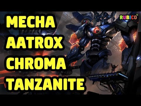 MECHA AATROX CHROMA TANZANITE SKIN SPOTLIGHT - LEAGUE OF LEGENDS