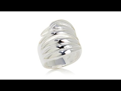 Sevilla Silver 6Row Torqued "Horn" Ring