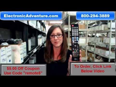 LG AKB72914257 Coupon $5 Off Remote Control LED HDTV ElectronicAdventure.com