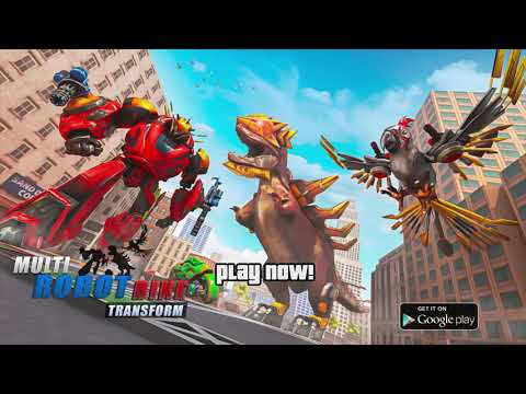 Multi Robot Bike Transform: Dino Robot Car Game