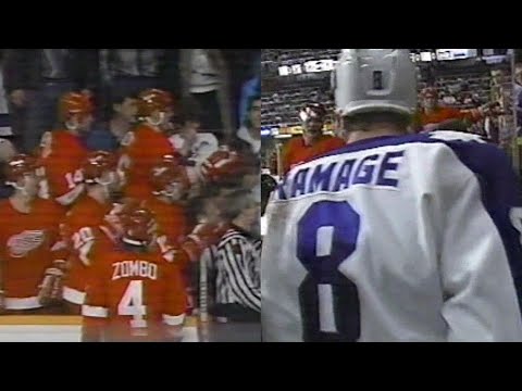 89/90 RS: Det @ Tor Highlights - 12/27/89 (Carson Hat Trick)
