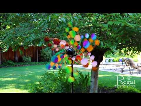 Confetti Multicolored Outdoor Garden Wind Spinner