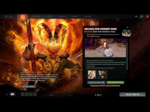 7.00 PATCH UPDATE Dota 2  MONKEY KING ARCANA Dota 2 DEMO Monkey King Arcana Set