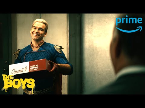 Homelander Returns to the Vought Lab with Fudgie the Whale Cake | The Boys Season 4 Episode 4