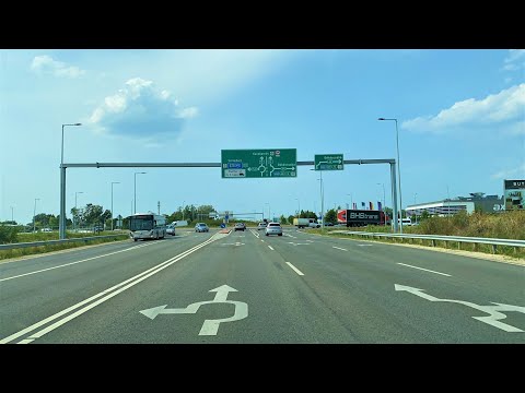 Hungary: Kiskunfélegyháza to Kecskemét (Bács-Kiskun County) - 4K - Via Városföld