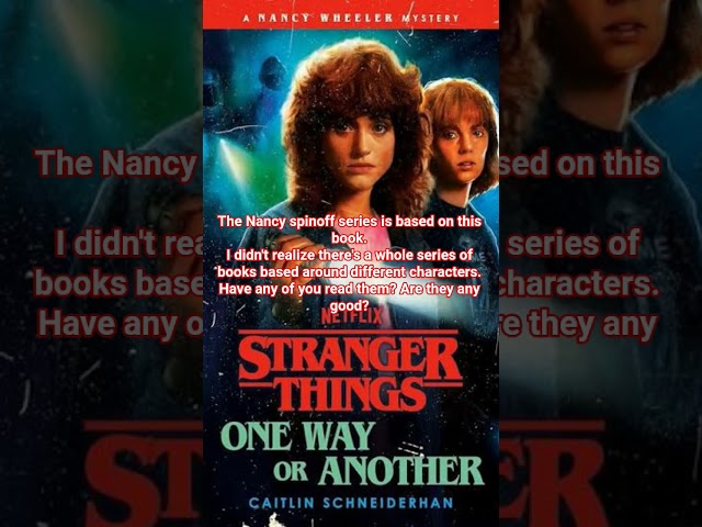 Vídeo relacionado con Stranger Things: One Way or Another: A Nancy Wheeler Mystery