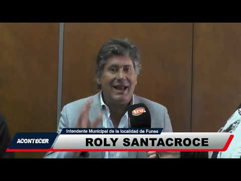 Marcos Juárez: Roly Santacroce, intendente de Funes, estuvo en la ciudad en apoyo a Germán Font