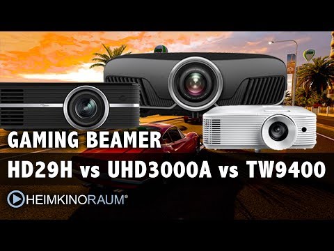 Gaming Beamer: Optoma HD29H vs Optoma UHD 3000A vs Epson EH-TW9400 im Vergleich